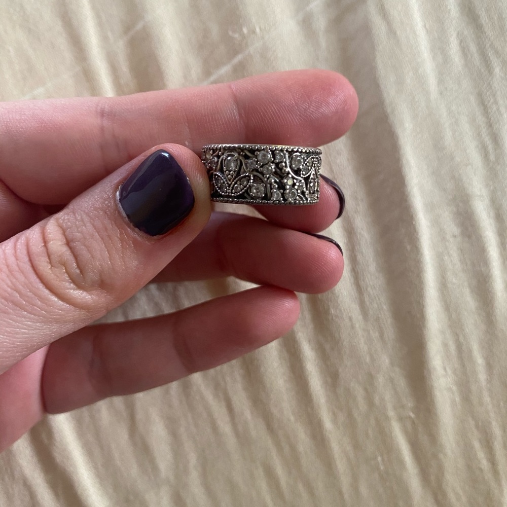 PANDORA Ring Shimmering Leaves Sterling Silver